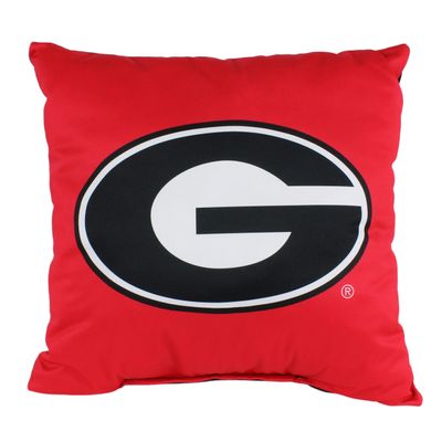 College Covers Everything Comfy Georgia Bulldogs 16" Decorative Pillow Reversible 2 Unique Sides