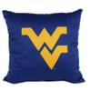 College Covers Everything Comfy West Virginia Mountaineers 16" Decorative Pillow Reversible 2 Unique Sides view 1