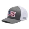 Columbia Unisex PFG Mesh Ball Cap XXL, Titanium/White, One Size view 1