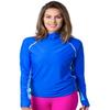 Tuga Women's Snorkel Hooded Top, UPF 50+, Made in USA, Royal/Hawaii, Medium view 2