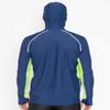 Tuga Men's Snorkel Hooded Rash Guard, UPF 50+, USA Made, Navy/Neon Green, XS view 2