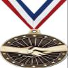 Handshake Medals, 2" Gold Handshake Medal Award with Free Custom Engraving 50 Pack Prime view 1
