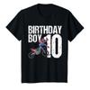 10 Year Old Dirt Bike Birthday Party Motocross MX 10th Gift T-Shirt view 1