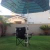 Universal Chair Clamp, Flag Holder- heavy-duty beach umbrella clamp. This sturdy clamp quickly attaches to most rigid frame section of the chair and is a perfect companion for your beach umbrella view 2