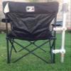 Universal Chair Clamp, Flag Holder- heavy-duty beach umbrella clamp. This sturdy clamp quickly attaches to most rigid frame section of the chair and is a perfect companion for your beach umbrella view 3
