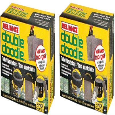 Reliance Products 2683-03 Double Doodie Toilet Waste Bags (6-Pack) (Pack of 2)