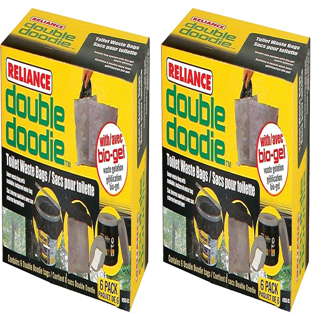 Reliance Products 2683-03 Double Doodie Toilet Waste Bags (6-Pack) (Pack of 2)