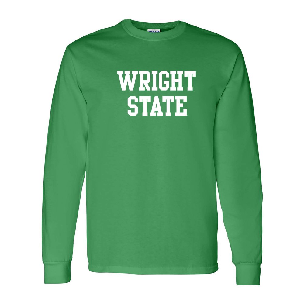 AL01 - Wright State Raiders Basic Block Long Sleeve - X-Large - Green