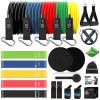 23 Pack Resistance Bands Set Workout Bands, 5 Stackable Exercise Bands 5 Loop Resistance Bands 2 Core Sliders, Door Anchor Handles Ankle Straps Carry Bag Instant Cooling Towel Wrist Wraps view 1