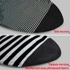 UCEDER Surfboard Sock Cover,Lightweight Stretch Board Bag for Sun Protection,Foldable Surfboard Sock Sleeve Perfect for Travel and Transportation(Black and White, 6'10") view 3