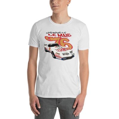 JG Infinite 1976 Greenwood Vette Race Car T-Shirt White