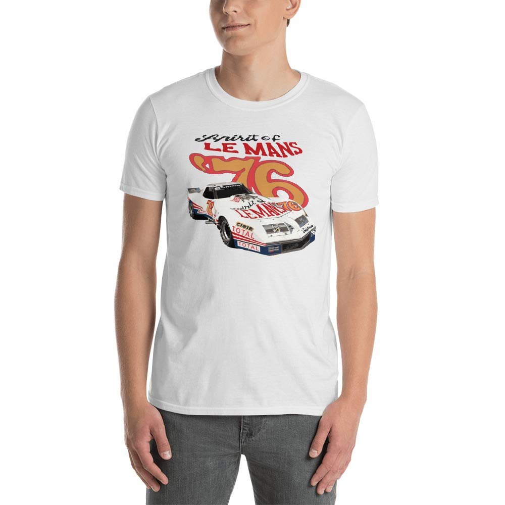 JG Infinite 1976 Greenwood Vette Race Car T-Shirt White