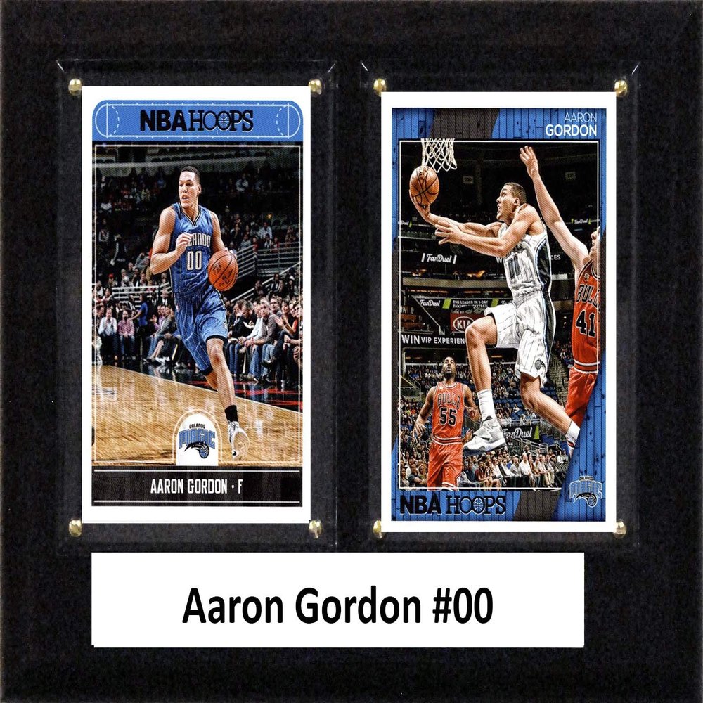 C&I Collectables NBA Orlando Magic Mens 68AGORDONNBA 6"x8" Aaron Gordon Orlando Magic Two Card Plaque, Brown, N/A