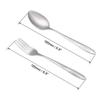 uxcell 3-in-1 Stainless Steel Fork Spoon Chopsticks Set Travel Cutlery Set Portable Flatware Set Reusable Tableware Utensils with Plastic Case view 3