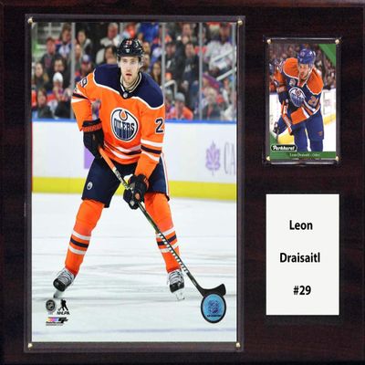 C&I Collectables NHL Edmonton Oilers Mens 1215DRAISAITLNHL 12"x15" Leon Draisaitl Edmonton Oilers Player Plaque, Brown, N/A