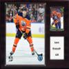 C&I Collectables NHL Edmonton Oilers Mens 1215DRAISAITLNHL 12"x15" Leon Draisaitl Edmonton Oilers Player Plaque, Brown, N/A view 1
