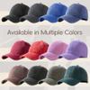 2 Pack Baseball Caps Golf Dad Hats,Ajustable Vintage Washed Cotton Ball Cap for Men Women(Black+WineRed) view 2
