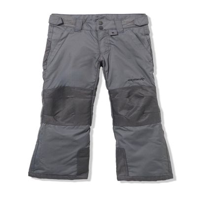 SkiGear Kids Reinforced Snow Pants, Charcoal, X-Small