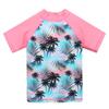 BAOHULU Girls Swimsuit Two Piece Tankini UPF 50+ UV Protective Rash Guard Set 3-12 Years S200_GreenPink_8A Green Pink view 2