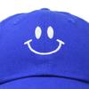 DALIX Smile Baseball Cap Smiling Face Happy Dad Hat Men Women Teens in Royal Blue view 2