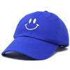 DALIX Smile Baseball Cap Smiling Face Happy Dad Hat Men Women Teens in Royal Blue view 4