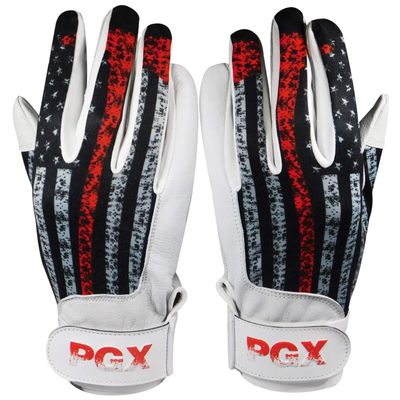 Adult PGX USA Firefighter Baseball Batting Gloves (Small)