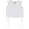Keter Judaica Boys Perf-Tzit V-Neck Undershirt Tzitzis with Ashkenaz Strings - White, 4 view 1