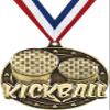 Kickball Medals, 2" Gold Kickball Medal Award with Free Custom Engraving 100 Pack view 1