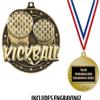 Kickball Medals, 2" Gold Kickball Medal Award with Free Custom Engraving 100 Pack view 2