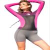 Micosuza Womens Shorty Wetsuit Long Sleeve 1.5MM Neoprene Back Zip Winter Swimwear Long Sleeve Diving Snorkeling Surfing Swimwear view 1