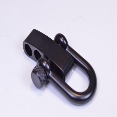 Black Adjustable Paracord Metal Shackle - 50 Pack