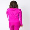 Tuga Women's Snorkel Hooded Top, UPF 50+, Made in USA, Fuchsia/Lavender, 2XL view 3
