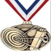 Archery Medals, 2" Gold Archery Medal Award with Free Custom Engraving 100 Pack view 1