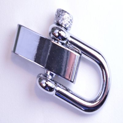 Chrome Adjustable Paracord Metal Shackle - 50 Pack