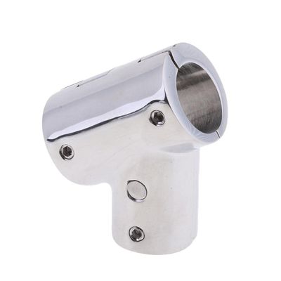 Almencla Heavy Duty 316 SS Boat Hand Rail Fitting- 60 Degree T/Tee Hinged/Split for 7/8 inch Tube