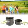 Camp Stoves, Portable Camping Aluminium Alloy Non Stick Pot Outdoor Hiking Cooking Set for Traveling, Camping view 4