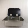JZ Boat Caravan Camper Stainless Steel Sink with Tempered Glass Lid 350320150mm GR-23150B view 4