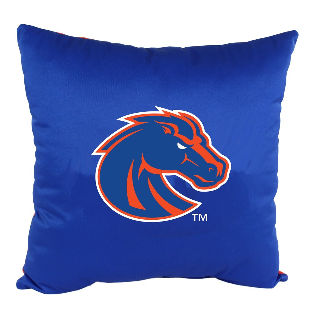 College Covers Everything Comfy Boise State Broncos 16" Decorative Pillow Reversible 2 Unique Sides