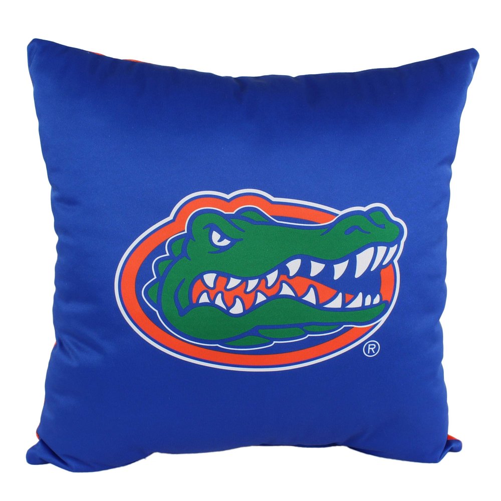 College Covers Everything Comfy Florida Gators 16" Decorative Pillow Reversible 2 Unique Sides
