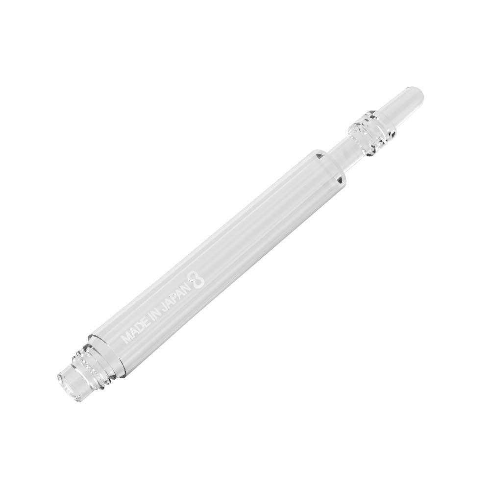 8 Flight Regular-Spin Clear Medium 33mm Pack of 3 Shafts