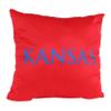 College Covers Everything Comfy Kansas Jayhawks 16" Decorative Pillow Reversible 2 Unique Sides view 2
