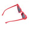 JUSLINK Heart Shaped Sunglasses for Women,Vintage Cat Eye Mod Style Retro Kurt Cobain Glasses (Red) view 4