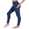 PHISOCKAT High Waist Yoga Pants Women with Pockets, Leggings for Women Tummy Control, Workout Leggings Navy view 4