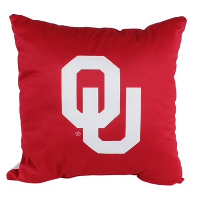 College Covers Everything Comfy Oklahoma Sooners 16" Decorative Pillow Reversible 2 Unique Sides