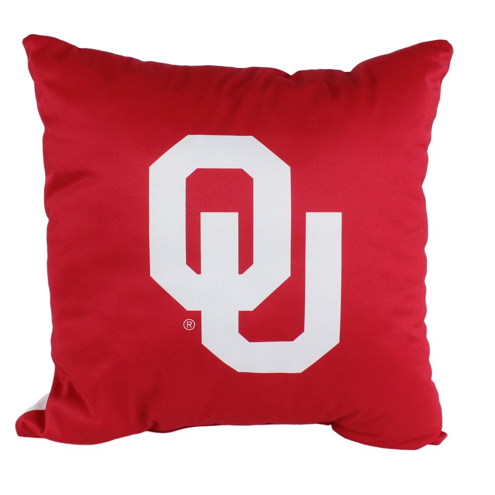 College Covers Everything Comfy Oklahoma Sooners 16" Decorative Pillow Reversible 2 Unique Sides