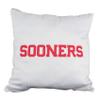 College Covers Everything Comfy Oklahoma Sooners 16" Decorative Pillow Reversible 2 Unique Sides view 2