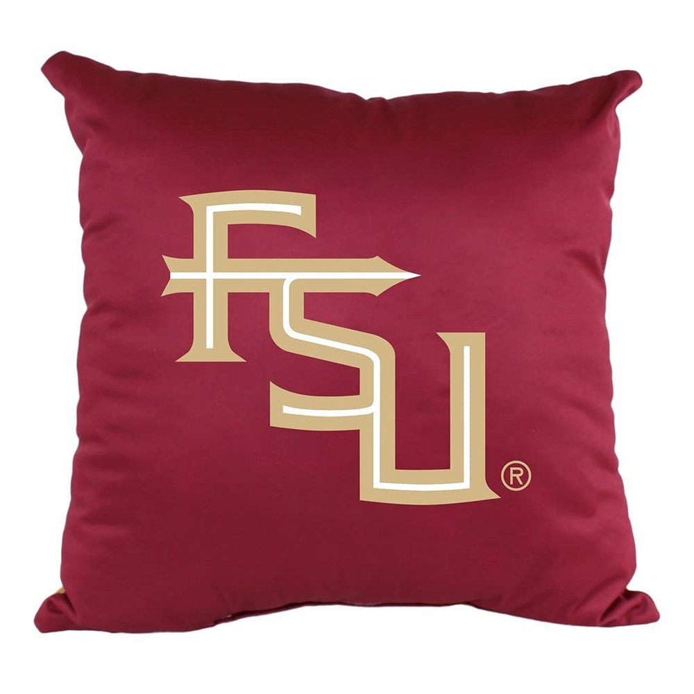 College Covers Everything Comfy Florida State Seminoles 16" Decorative Pillow Reversible 2 Unique Sides