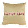 College Covers Everything Comfy Florida State Seminoles 16" Decorative Pillow Reversible 2 Unique Sides view 2