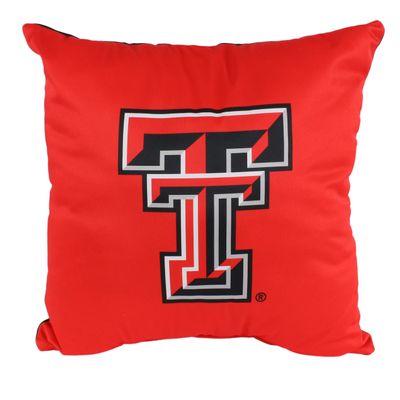 College Covers Everything Comfy Texas Tech Red Raiders 16" Decorative Pillow Reversible 2 Unique Sides