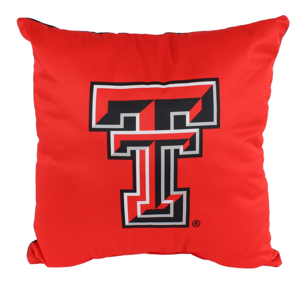 College Covers Everything Comfy Texas Tech Red Raiders 16" Decorative Pillow Reversible 2 Unique Sides